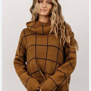 Baltic Born Brown Cowl Neck Sweater